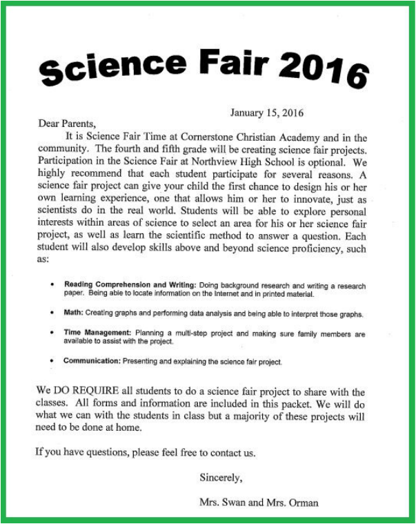 Help Research Paper Science Fair